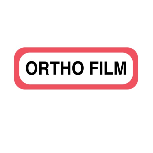 Position Labels - Ortho Film 1/2" x 1-1/2" White w/Red & Black